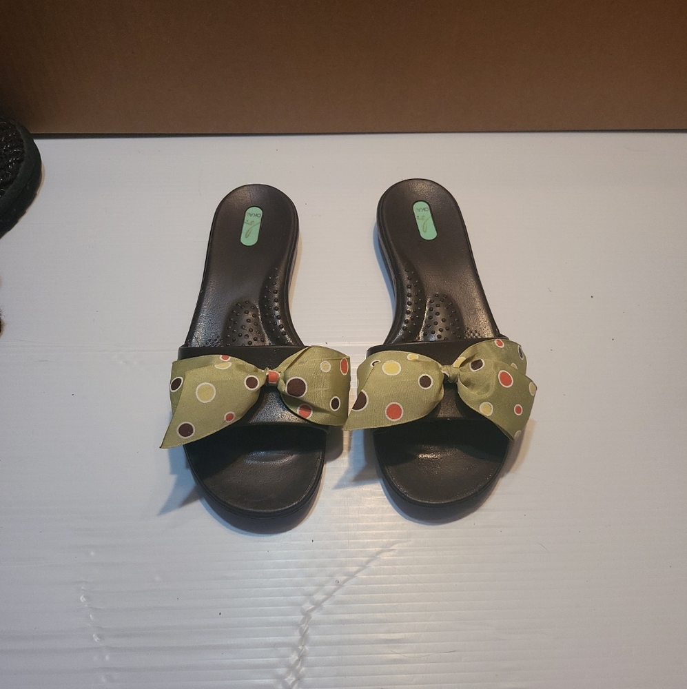 Okabashi Sandals Size Med Large 8 9 Ribbon Bow Sandals